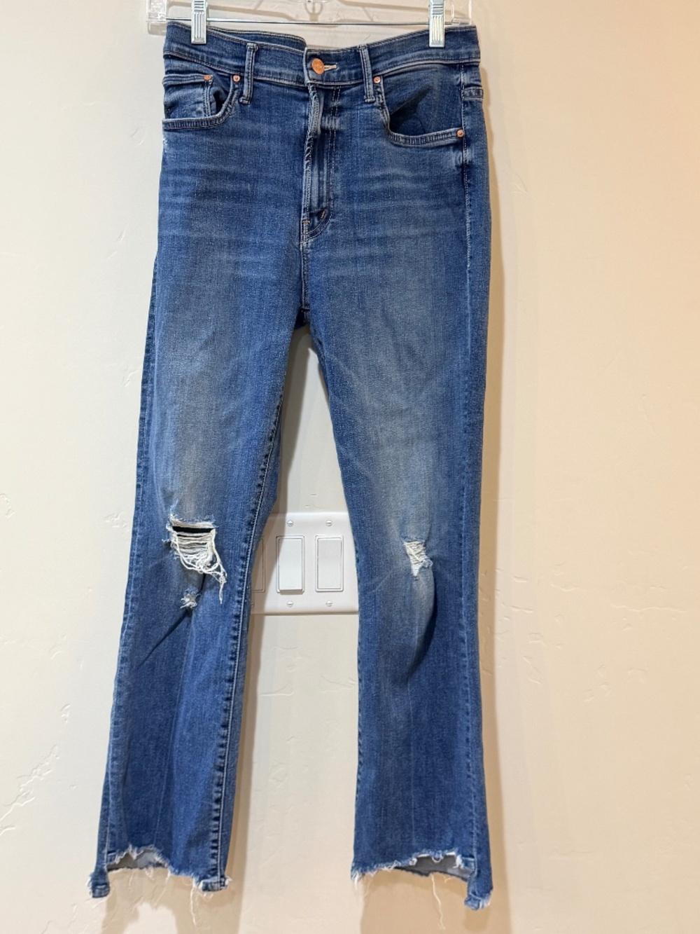 MOTHER Jeans Insider Crop Step Chew Women's Size 29 Anthropologie Free People